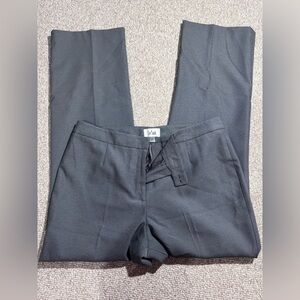 Le Suit Black Straight-Leg Dress Pants